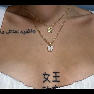 Sweet Butterfly Necklace Acrylic Women’s Jewlery